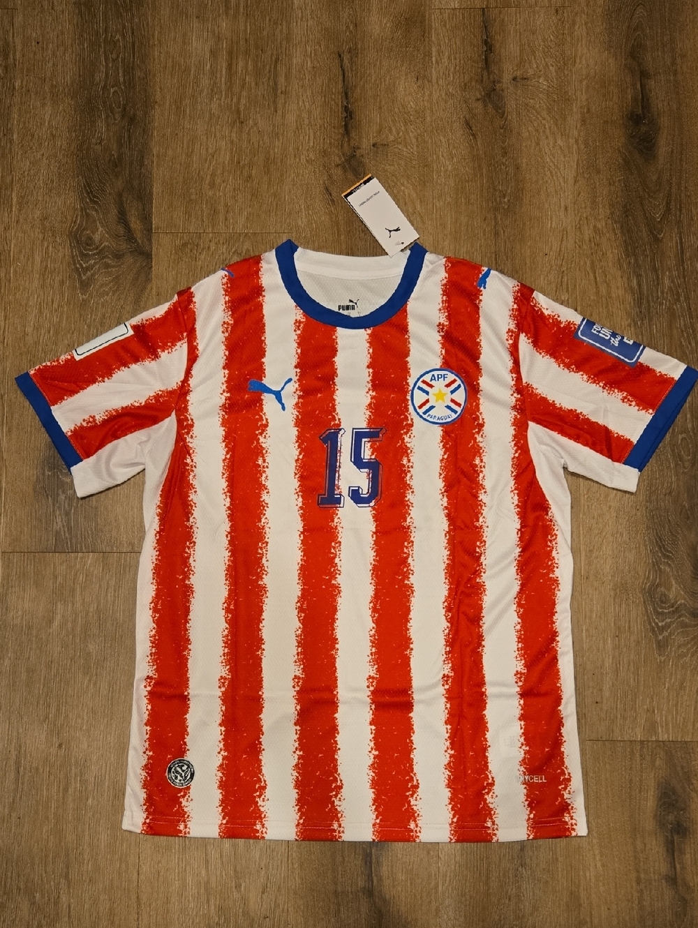 Paraguay Gustavo Gomez #15 Soccer World Cup Kit Mens Sizes New